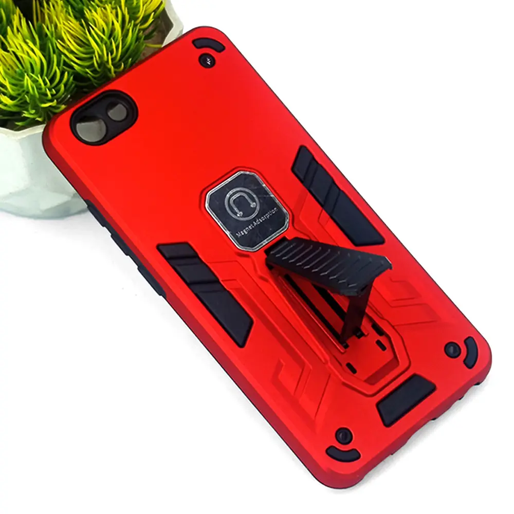 [PO39BVIY71-2-4] Vivo Y71 Armour Back Case (Red)