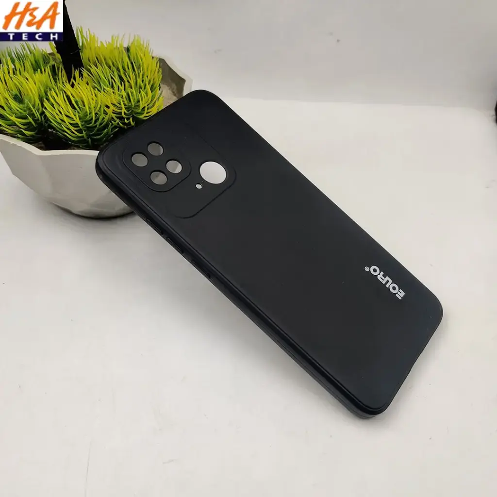 Xiaomi Redmi 10C|Poco C40 Eouro Soft Silicone Back Case (Black)