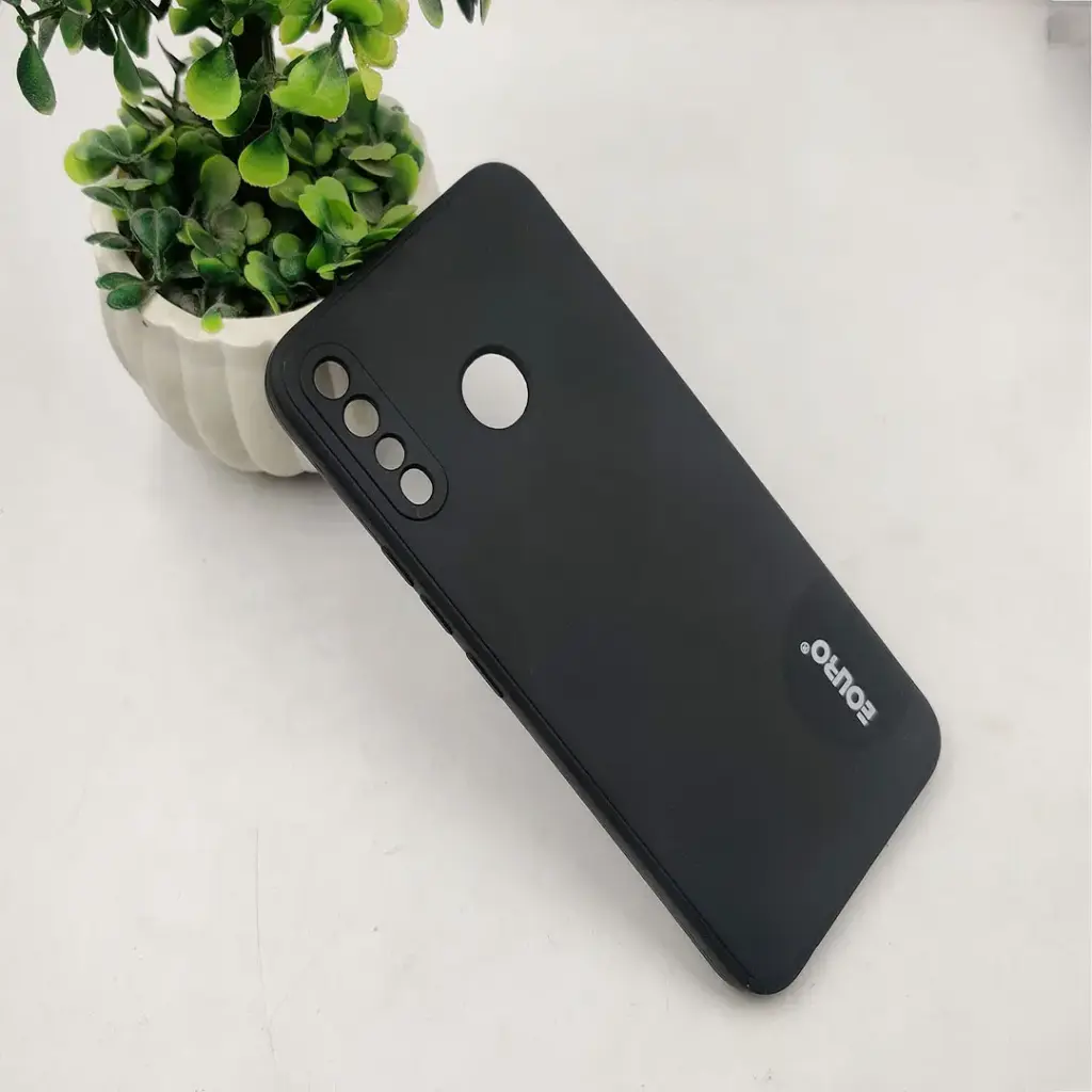 Infinix Hot 8|Hot 8 Lite|Tecno Spark 4 Eouro Soft Silicone Back Case (Black)