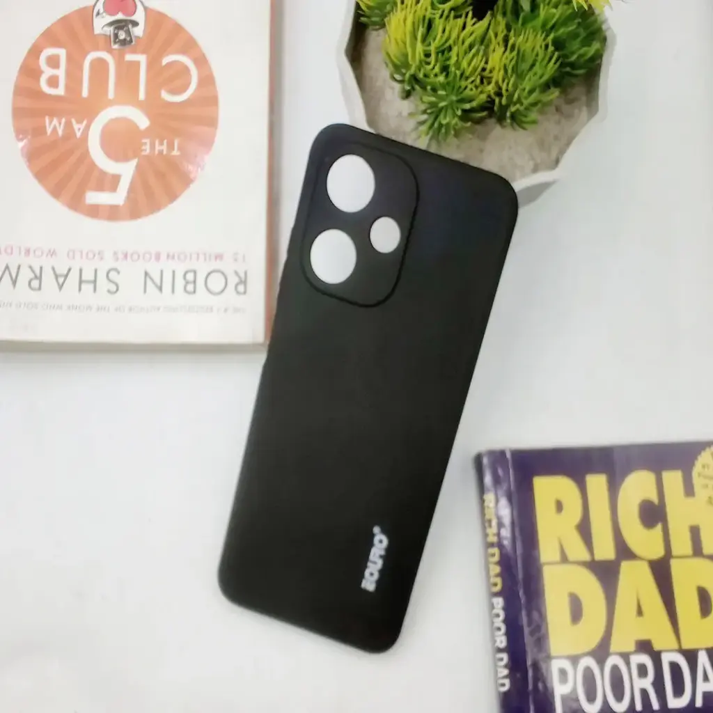 Black Soft Silicone Back Case Infinix Hot 30 Play Slim Luxury Protective Cover