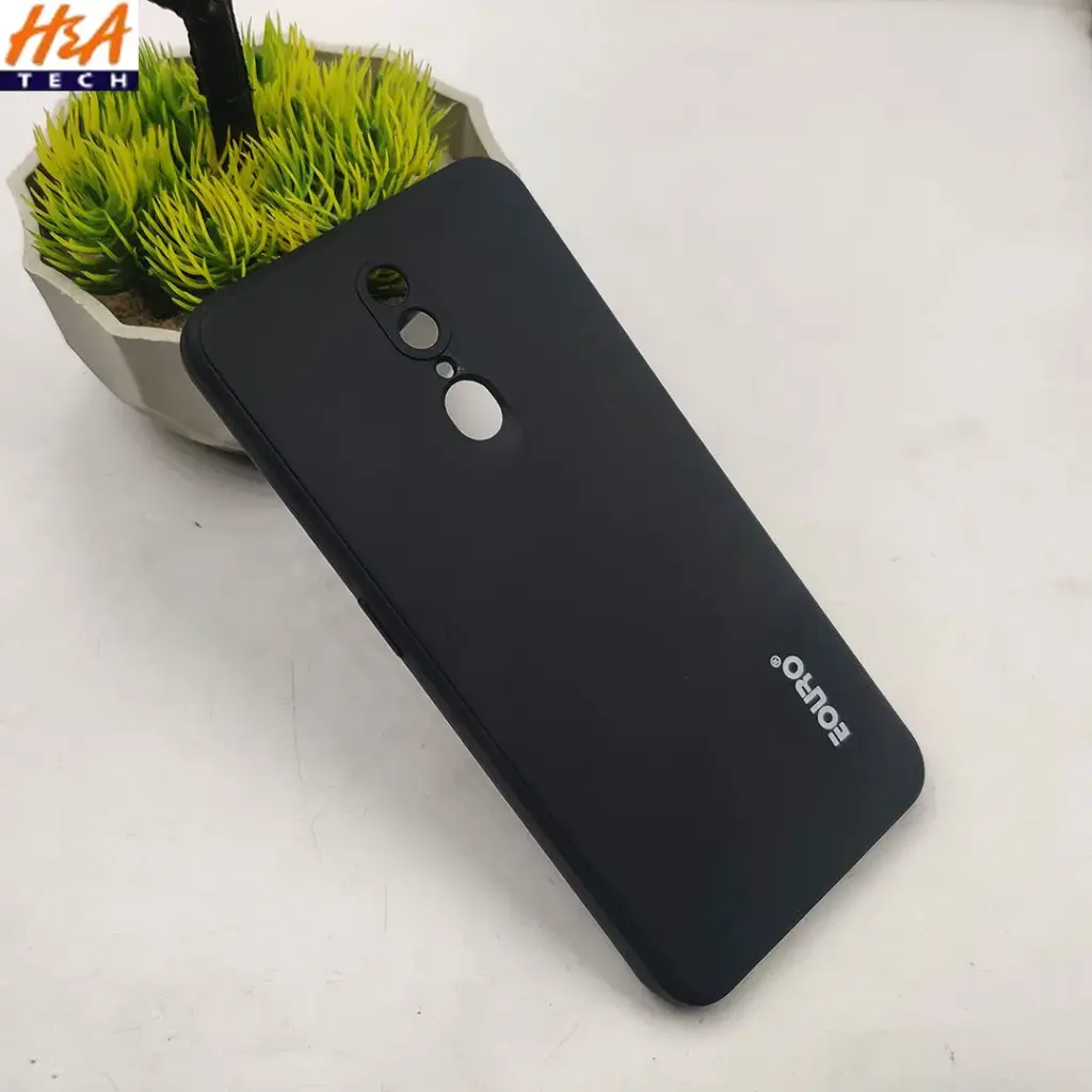 [PO14BOF11-4-2] Black Soft Silicone Back Case Oppo F11 (Euro) Slim Protective Cover