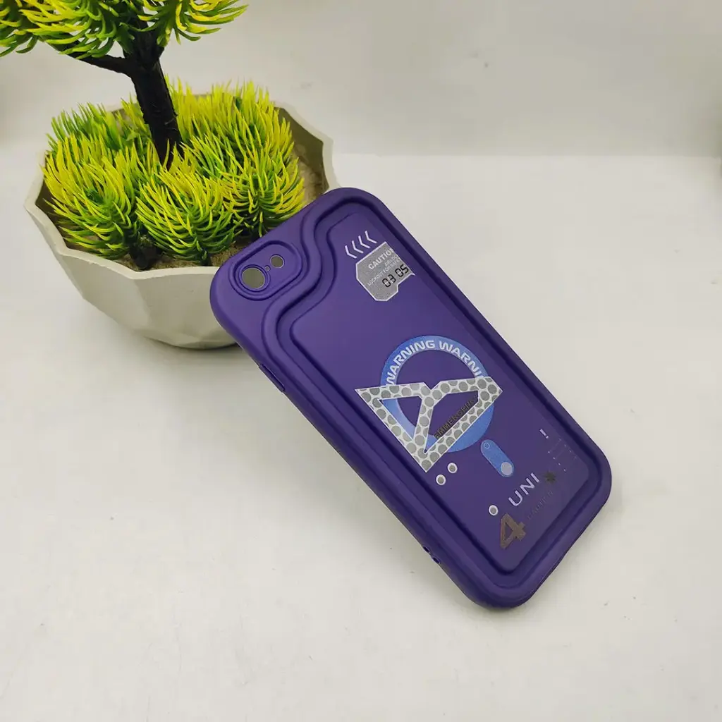 [PO14BIPXIR-53-12] iPhone 11 Soft Silicone 3D Printed Back Case Purple – Trendy, Slim, Protective