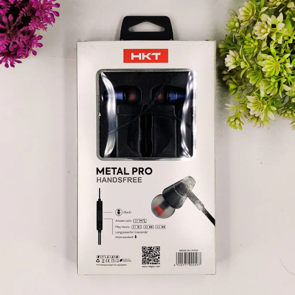 HKT METAL PRO 3.5mm Handsfree Premium Sound & Comfort