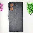 Xaiomi Redmi 13C|Poco C65 NMT Premium Luxuary Leather Book Case (Black)