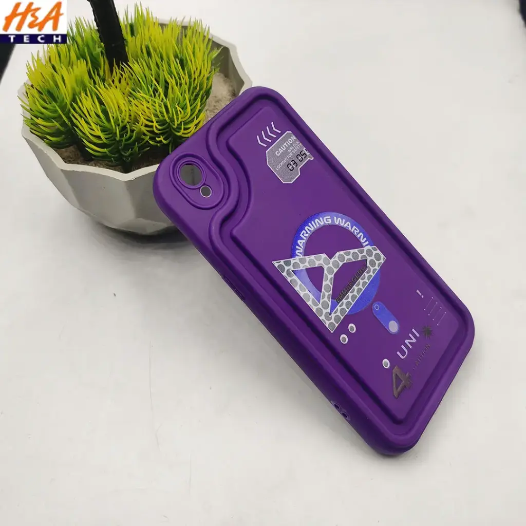 Oppo A37 3D Printed Soft Silicone Back Case (Purple)