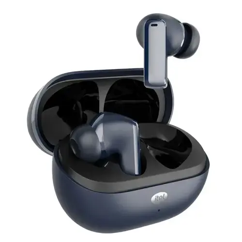 Itel Buds Neo 3 Wireless Bluetooth Earbuds  Noise Cancellation On Call 30Hours Play Time (Blue)