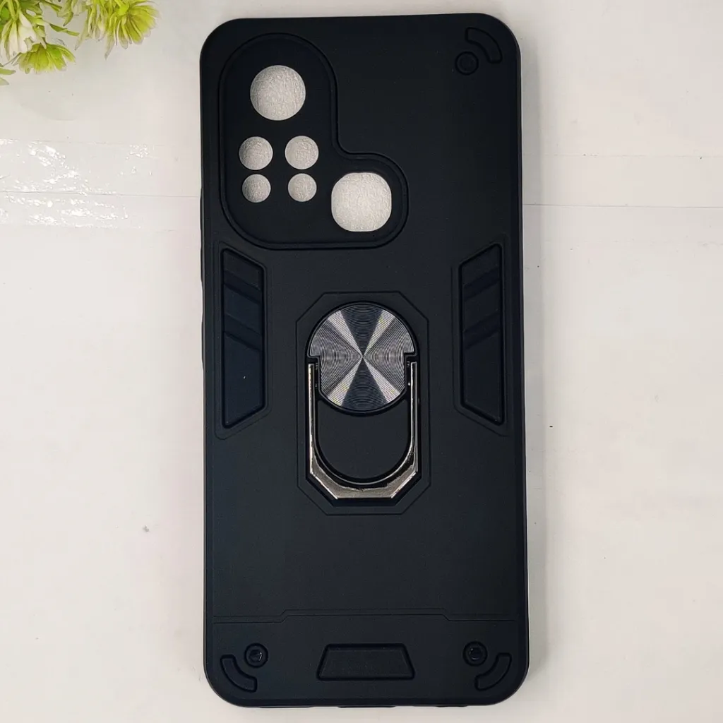 [PO39BIHOT11S-1-2] Infinix Hot 11S 4G Armour Back Case (Black)