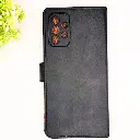 Samsung Galaxy A32 4G NMT Premium Luxuary Leather Book Case (Black)