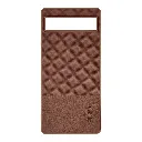 Google Pixel 6A Spigen Dual Tone Dotted Wireless Magsafe Leather Back Case (Brown)