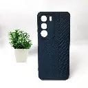Oppo Realme C71 Lining Texture Soft Silicone Back Case (Navy Blue)