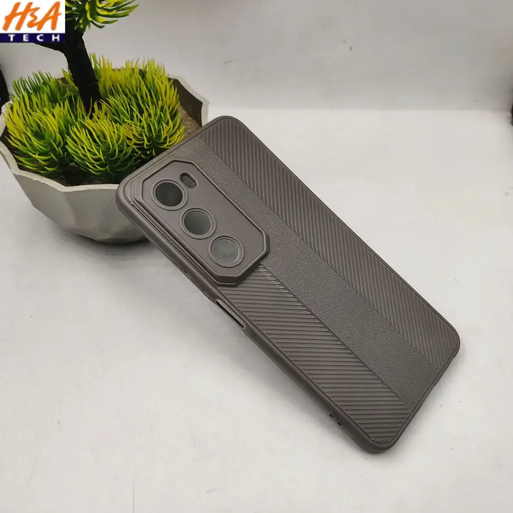 iTel City 100 4G Lining Texture Soft Silicone Back Case (Gray)