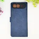 Infinix Smart 10 Plus 4G NMT Premium Luxuary Leather Book Case (Navy Blue)