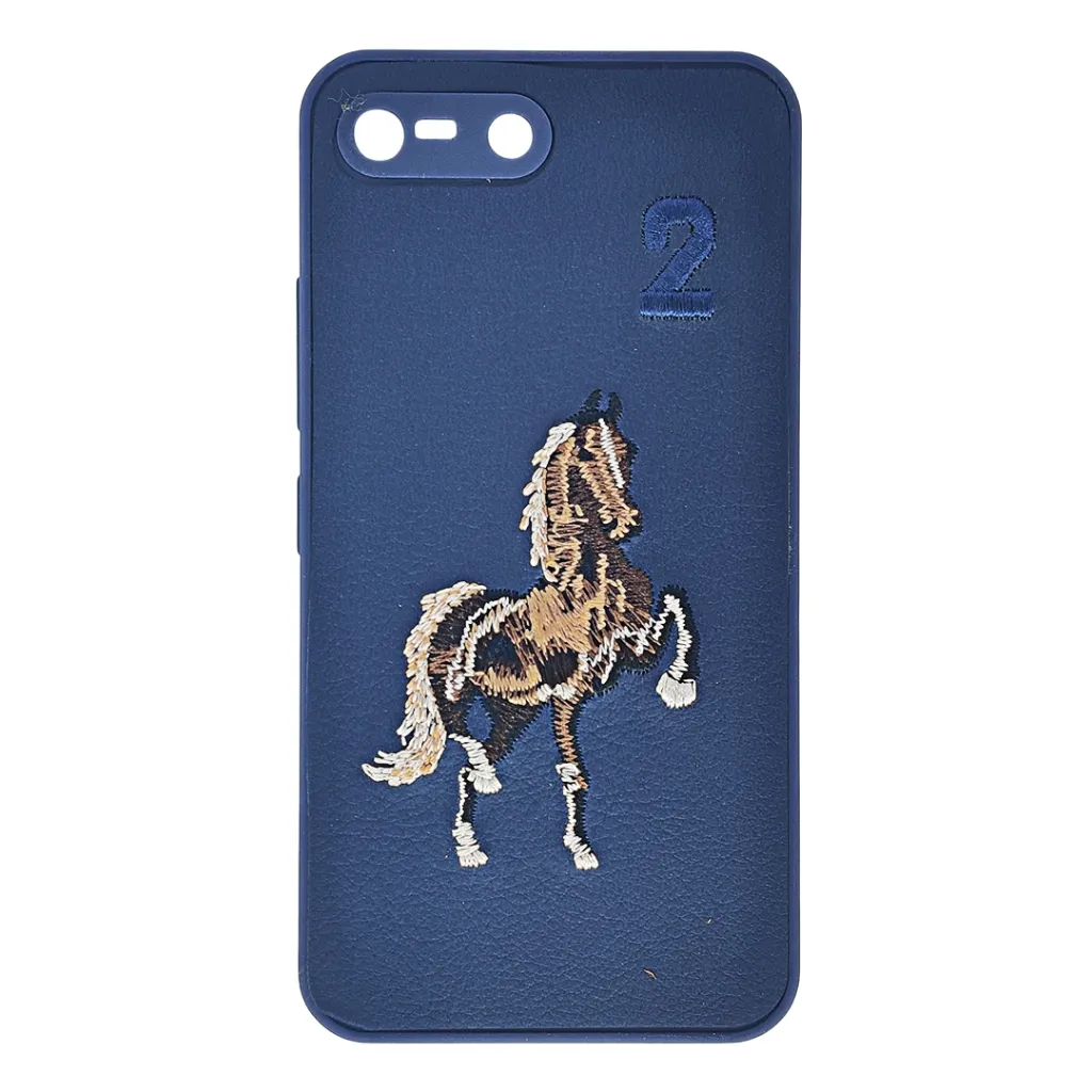 iTel A25|A25 Pro|A35 Santa Barbara Polo Raquet Back Case (Navy Blue)