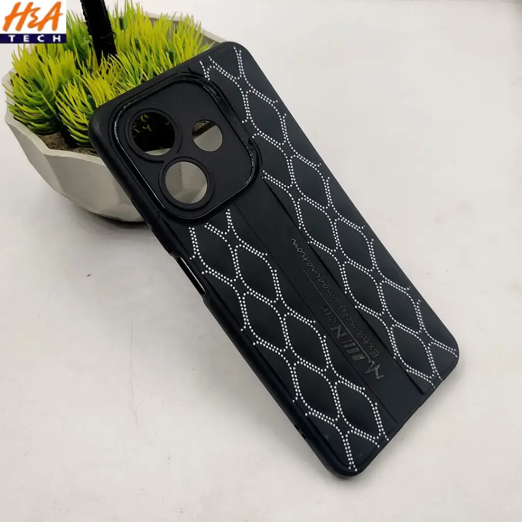 Oppo A3|Oppo A3x New Soft Silicone Back Case (Black)