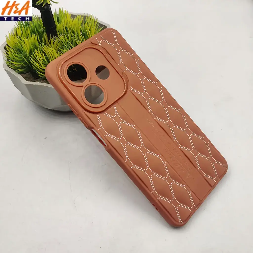 Oppo A3|Oppo A3x New Soft Silicone Back Case (Brown)
