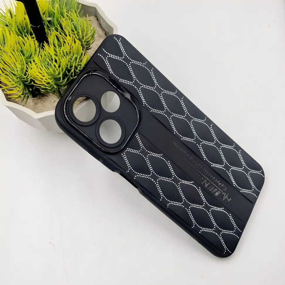 Black Soft Silicone Back Case Infinix Hot 30 Play Slim Luxury Protective Cover