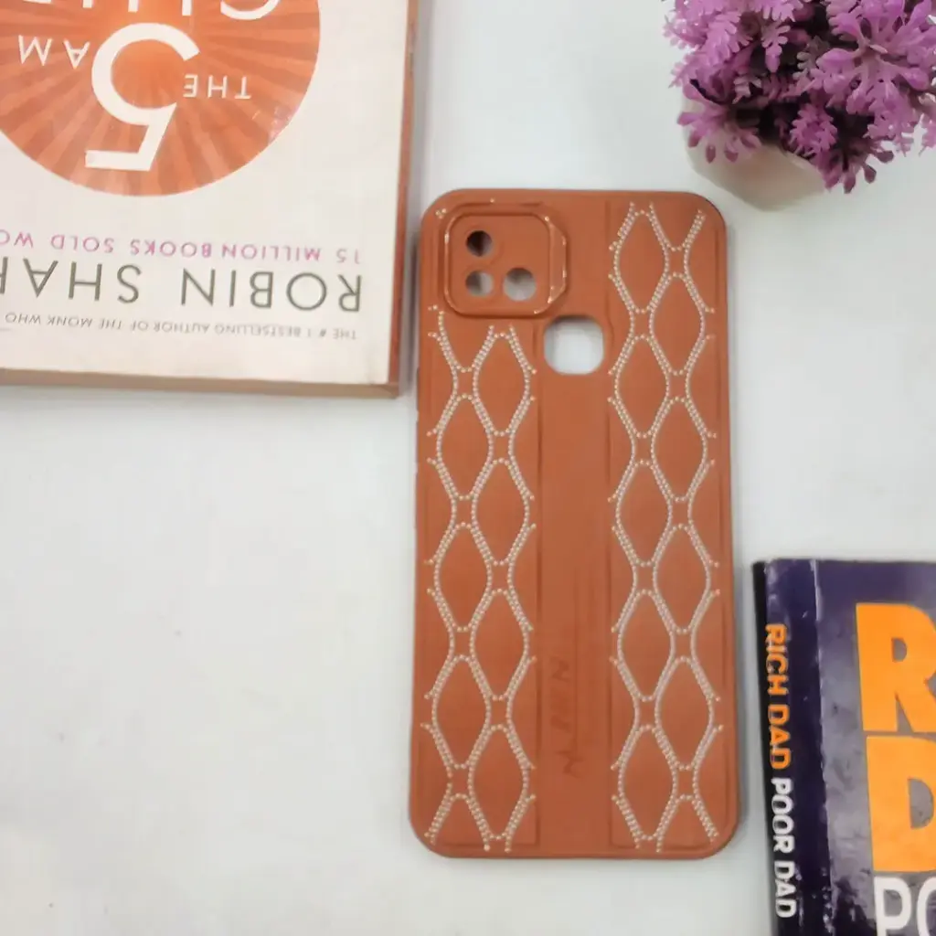 Infinix Hot 10i|Smart 5 Pro New Soft Silicone Back Case (Brown)