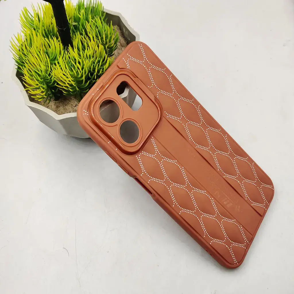 Infinix Hot 50i|Smart 9 HD|Smart 9New Soft Silicone Back Case (Brown)