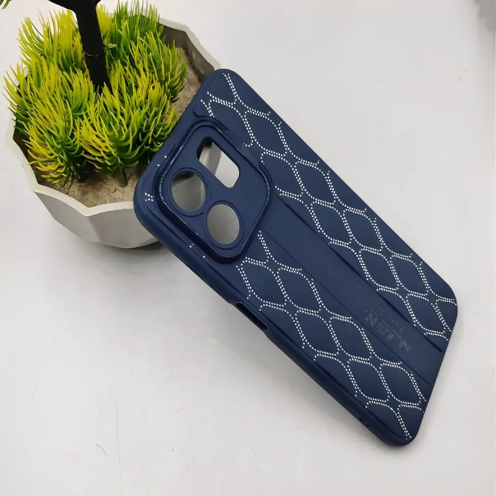 Infinix Hot 50i|Smart 9 HD|Smart 9New Soft Silicone Back Case (Navy Blue)