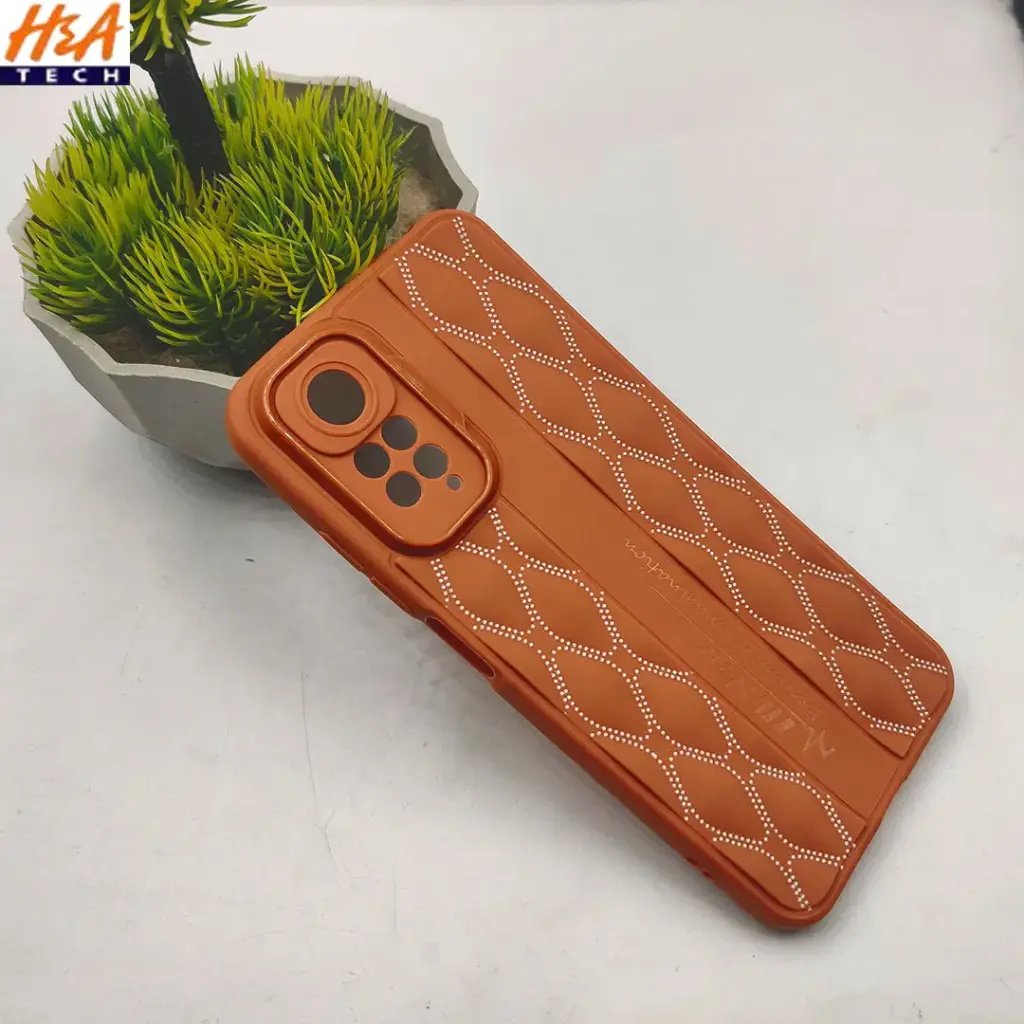 [PO14BMINOT11-61-13] Redmi Note 11 4G Soft Silicone Back Case Brown – Shockproof, Slim, Durable