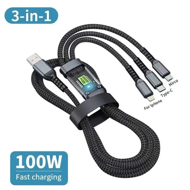 Airox CB-100 3 In 1 Fast Charging Cable