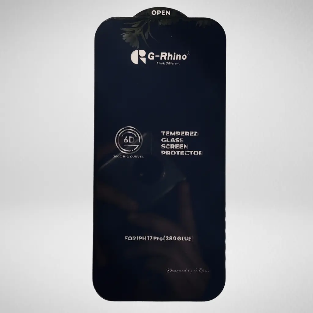 [PL6IP17PR-6-2] iPhone 17 Pro G-Rhino Tempered Glass - Superior Screen Protection