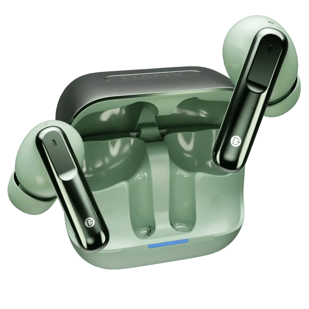 [HFB7DNY8-9-11] Dany Airdots 300 Pro Wireless Bluetooth Earbuds With ENC Mode (Green)