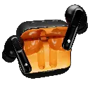 Dany Airdots 300 Pro Wireless Bluetooth Earbuds With ENC Mode (Black&Orange)