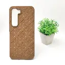 InfiniX Hot 60 Pro Plus Woven With Leather Feel Soft Silicone Back Case (Desert Titanium)