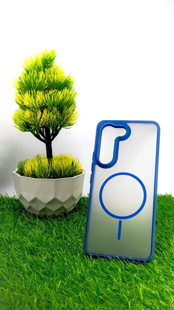 [PO6BVIY100-12-17] Vivo Y100 4G Stylish & Durable Matte Case With MagSafe Back Case (Navy Blue)