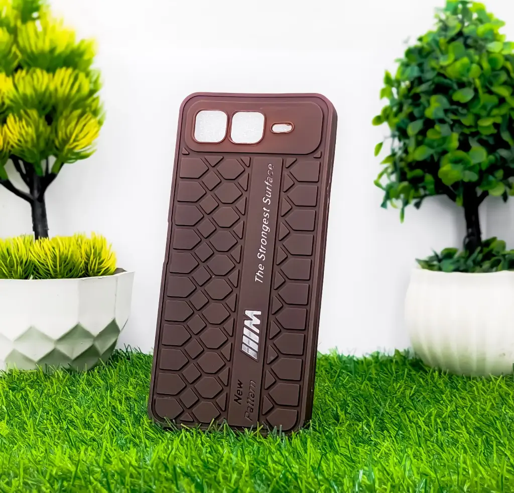 InfiniX Smart 10 Plus New Soft Silicone Back Case (Dark Brown)