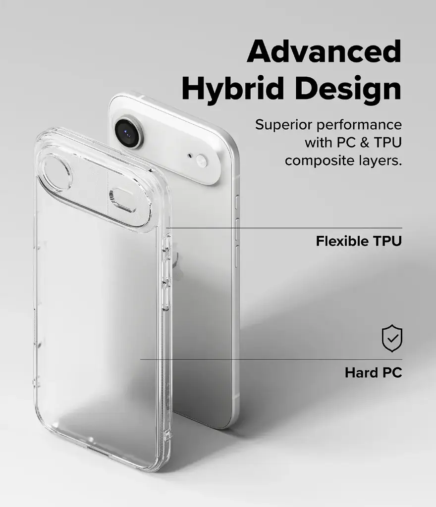iPhone 17 Air Transparent TPU Case – Baseus A+ Slim Clear Cover