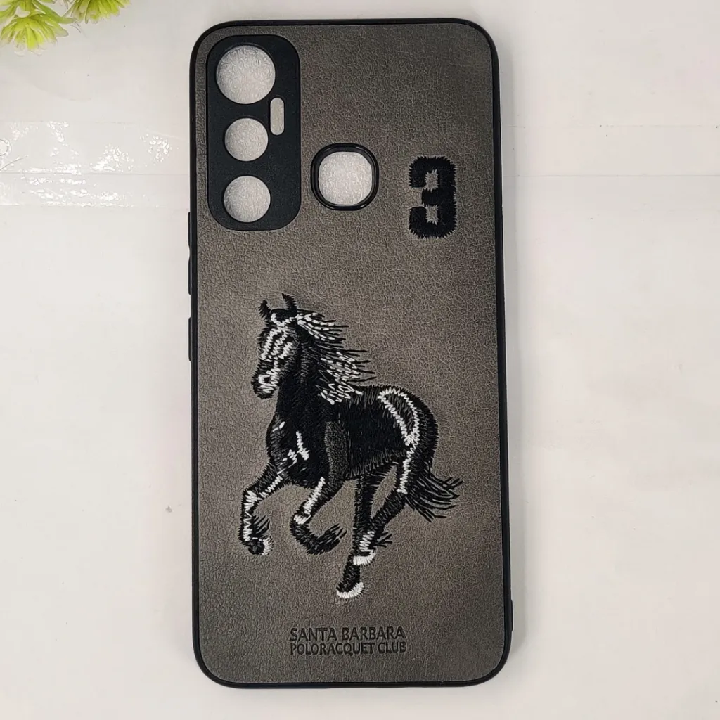 Infinix Hot 11 Santa Barbara Polo Back Case (Gray)