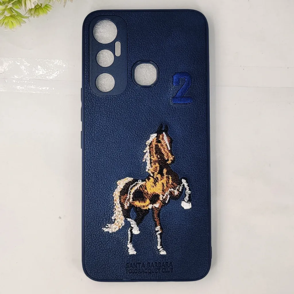 Infinix Hot 11 Santa Barbara Polo Back Case (Navy Blue)