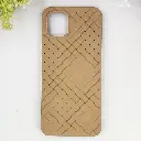 Samsung Galaxy A03 Woven With Leather Feel Soft Silicone Back Case (Desert Titanium)