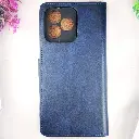 Oppo Realme C51|C53|Note 50|Sparx Neo 8 Pro NMT Premium Luxuary Leather Book Case (Navy Blue)