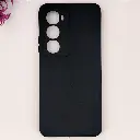 iTel City 100 4G|A100 Matte Soft Silicone Paper Back Case (Black)
