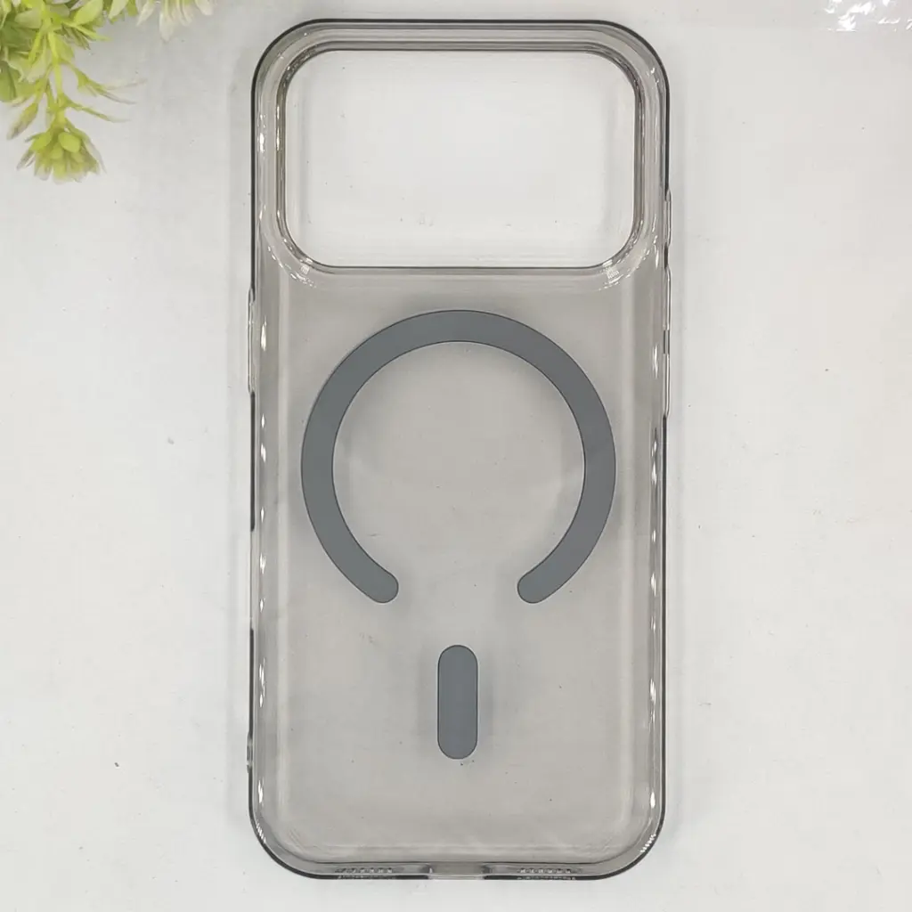 iPhone 17 Pro PC Transparent MagSafe Back Case (Natural Titanium)