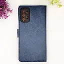 Samsung Galaxy A32 4G NMT Premium Luxuary Leather Book Case (Navy Blue)