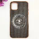 iPhone 11 Built-in Magnetic Ring Premium Leather With Velvet Feel Back Case (Dark Brown)