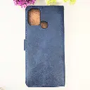 Infinix Hot 11 Play|Hot 10 Play|Hot 9 Play|Smart 5 india NMT Premium Luxuary Leather Book Case (Navy Blue)