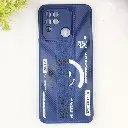 Infinix Hot 10S/Hot 10T Soft Silicone Kick Case Printed Mobile Back Case (Navy Blue)