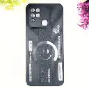 Infinix Hot 10S/Hot 10T Soft Silicone Kick Case Printed Mobile Back Case (Black)