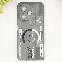 Infinix Hot 30 4G Soft Silicone Kick Case Printed Mobile Back Case (Gray)