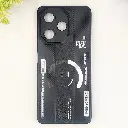 Infinix Hot 30 4G Soft Silicone Kick Case Printed Mobile Back Case (Black)