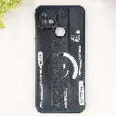 Infinix Hot 10i|Smart 5 Pro Soft Silicone Kick Case Printed Mobile Back Case (Black)