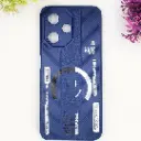Infinix Hot 30 Play Soft Silicone Kick Case Printed Mobile Back Case (Navy Blue)