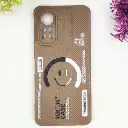 Infinix Note 11 & Note 12 G88 Soft Silicone Kick Case Printed Mobile Back Case (Brown)