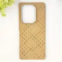 Infinix Note 50 Pro 4G|Note 50 4G Woven With Leather Feel Soft Silicone Back Case (Desert Titanium)