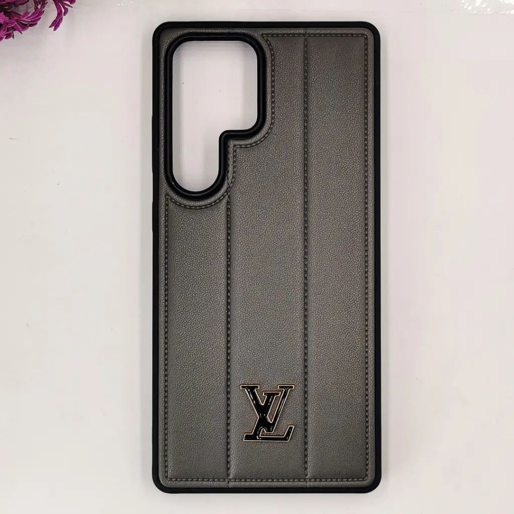 Samsung Galaxy S25 Ultra 3D Executive Brand Logo Back Case  (Gray)